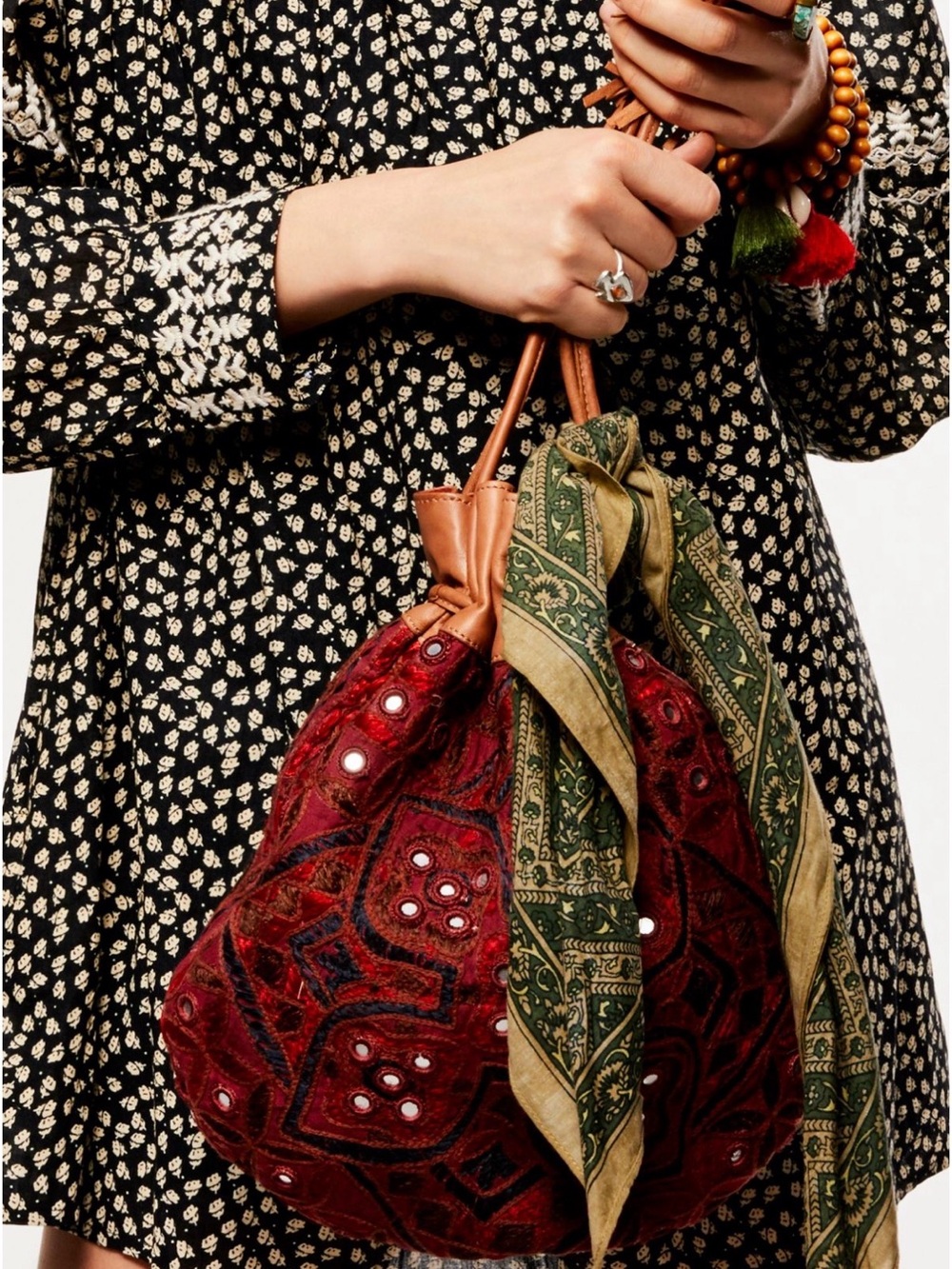 Free People Majorca Emboidered Pouch
